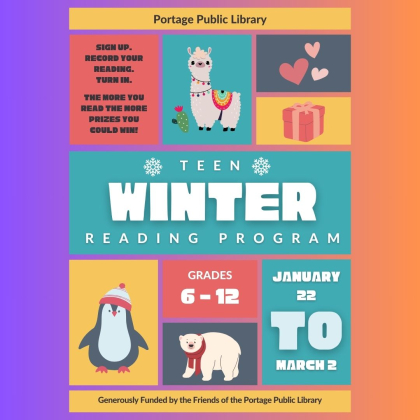 Teen Winter Reading Program Insta